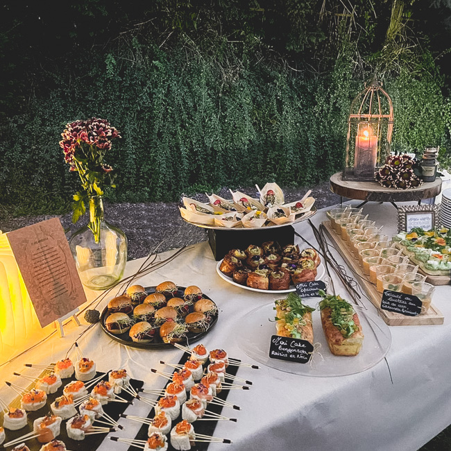 SCENOLOGIE - CHEF A DOMICILE BORDEAUX - BUFFETS-2 buffet cocktail